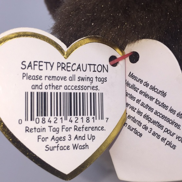 Ty Beanie Babies Rufus Puppy Dog Plush Stuffed Animal Toy - Picture 5 of 9